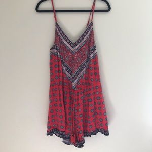 Forever 21 PLUS Ruffle Bottom Romper